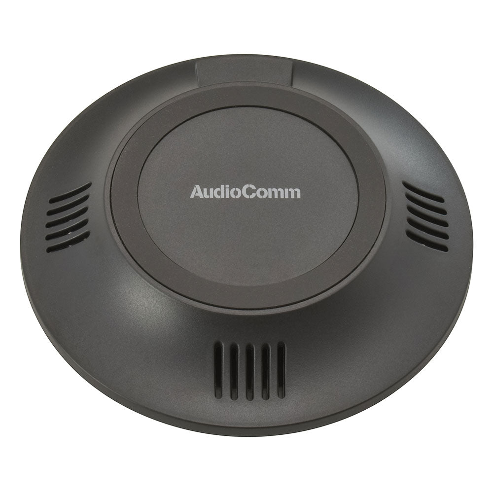 ワイヤレス充電器(卓上円形タイプ/Qi規格正規認証品/専用USBコード1.2m/ブラック)_03-3095_MAV-Q315N_OHM(オーム電機)